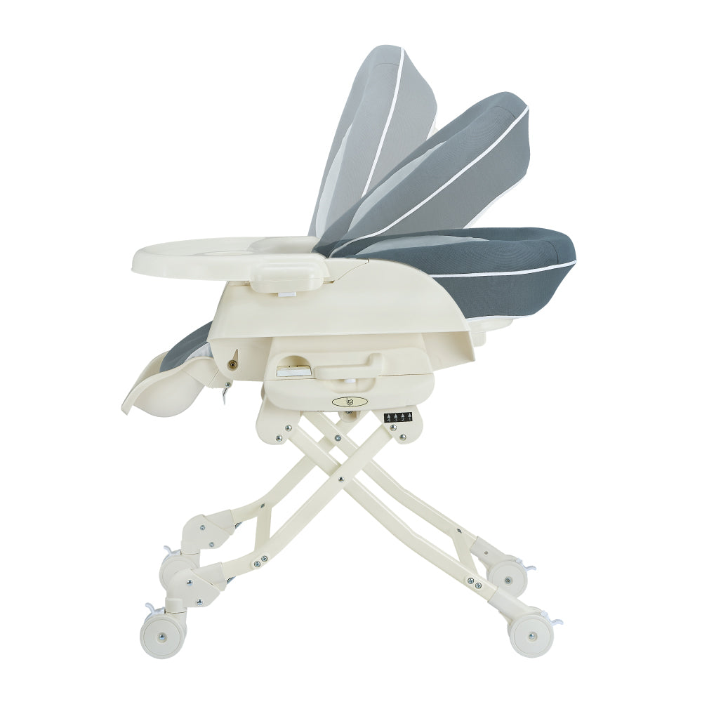 Baby Star Hi-Lo Swing High Chair - Grey