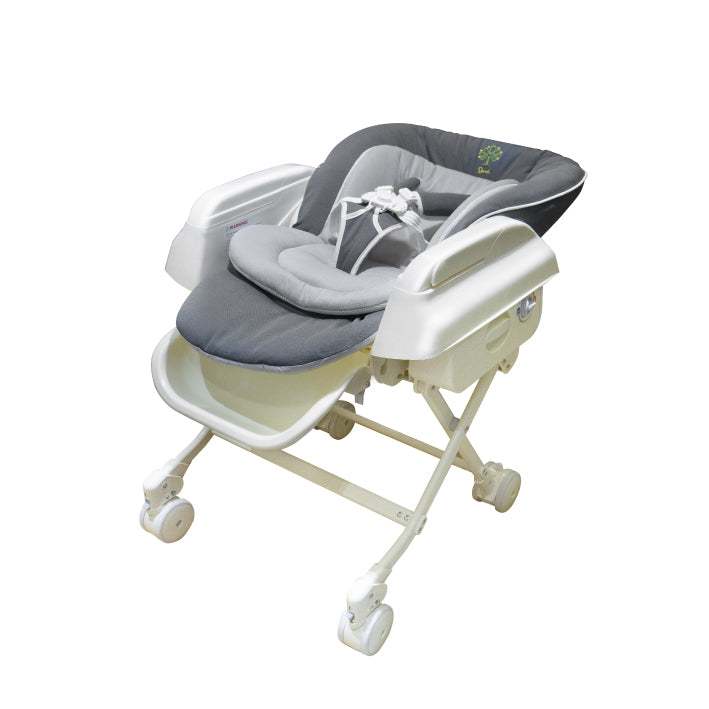 Baby Star Hi-Lo Swing High Chair - Grey **