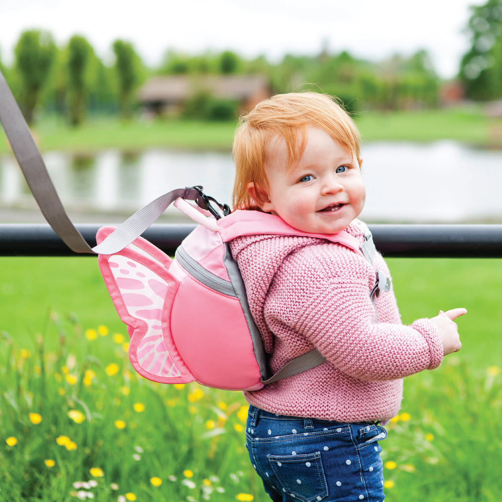 LittleLife Toddler Backpack with Rein - Butterfly