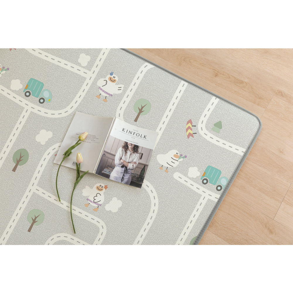 Parklon Prime Living Double-sided Play Mat -Balloon Alphabet + Downtown Duck