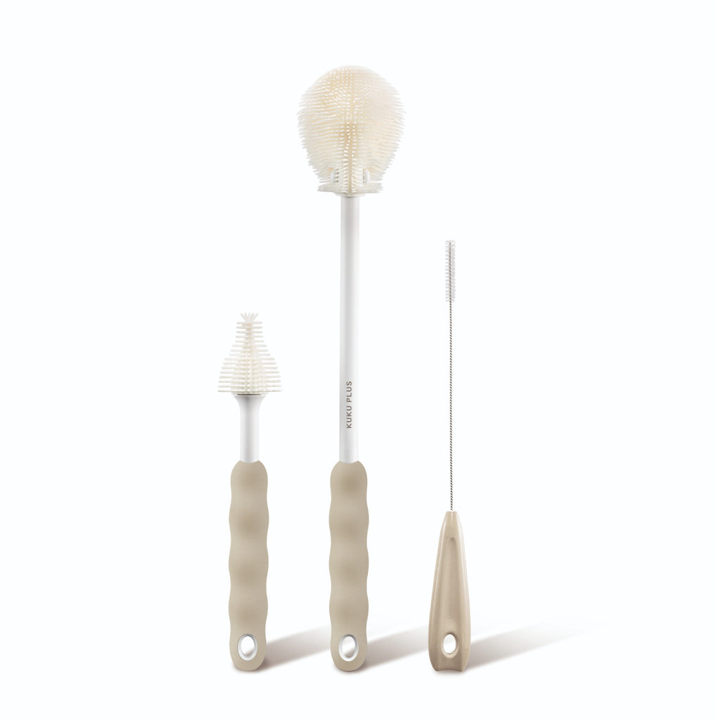 KUKU PLUS Silicone Brush Set - Earl Grey