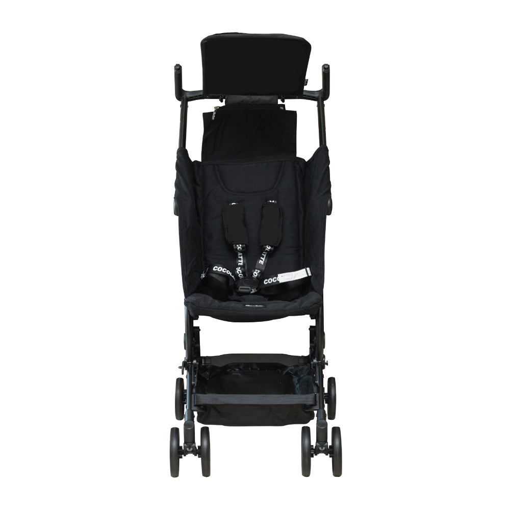 Cocolatte Minima Compact Stroller with Carrying Bag - Cool Black **